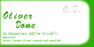 oliver dome business card